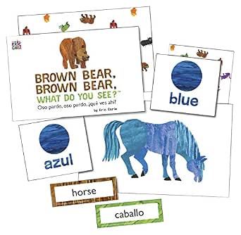 World of Eric Carle | Brown Bear, Brown Bear, What Do You See? Bilingual Learning Cards | English and Spanish, 54ct