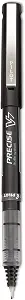 Pilot, Precise V7, Capped Liquid Ink Rolling Ball Pens, Fine Point 0.7 mm, Black, Pack of 12