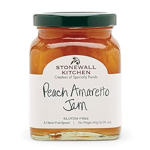Stonewall Kitchen Peach Amaretto Jam, 12.5 Ounces