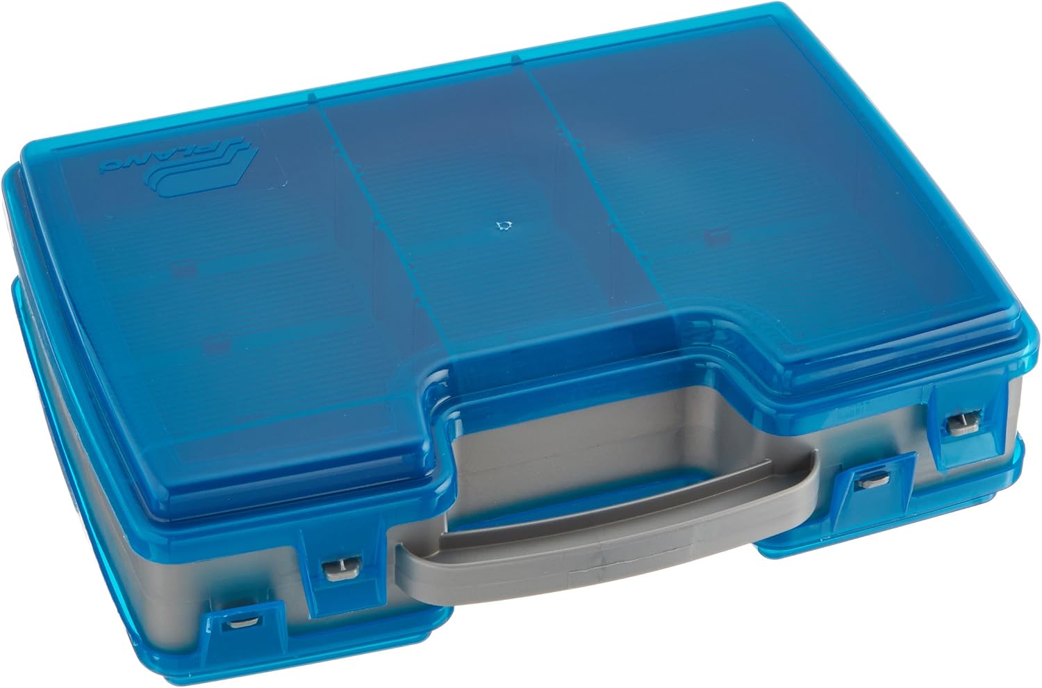 Plano Large 2 Sided Tackle Box, Metallic Gray & Blue, Medium