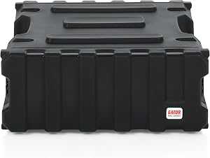 Gator Cases Pro Series Rotationally Molded 4U Rack Case with Standard 19" Depth; Made in USA (G-PRO-4U-19), Black