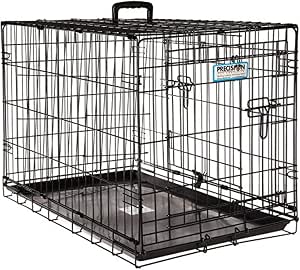 Precision Pet Products Two Door Provalue Wire Dog Crate, 30 Inch, For Pets 30-50 lbs