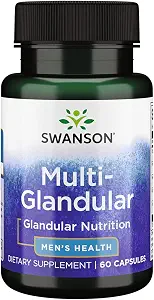 Swanson Raw Multi-Glandular for Men 60 Capsules