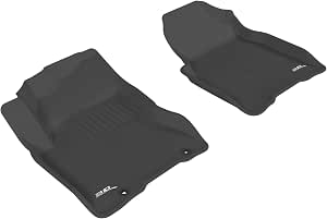 3D MAXpider Custom Fit Kagu Floor Mat (Black) for 2008-2013 Nissan Rogue - 1ST Row