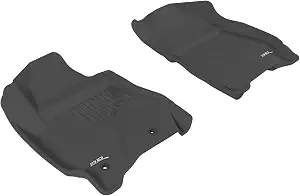 3D MAXpider Front Row Custom Fit All-Weather Floor Mat for Select Ford Escape/Mazda Tribute Models - Kagu Rubber (Black)