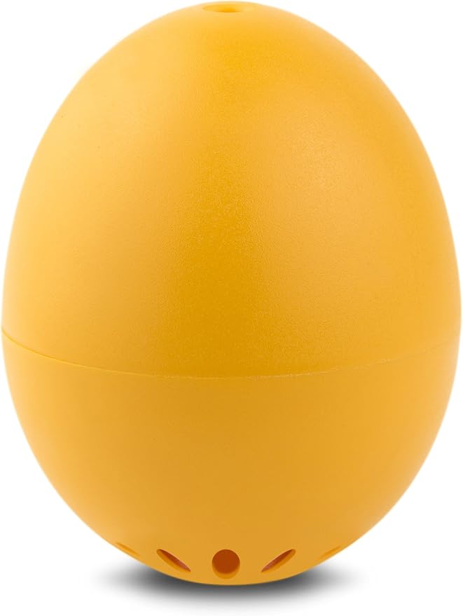 BeepEgg Basic Orange - Singing Floating Egg Timer – Boil Together with The Eggs - Egg Cooker for 3 Levels of doneness - BeepEgg with 3 melodies - Funny Musical Egg Timer - Brainstream