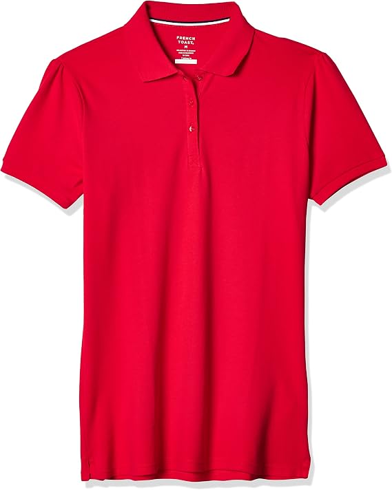 French Toast Girls' Short Sleeve Stretch Pique Polo