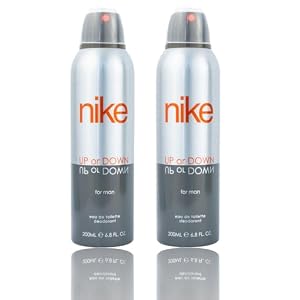 Nike Up Or Down Men Deodorant - Pack of 2 | Long-Lasting Fragrance, Body Spray Combo for Men | Deodorant for Active Living | Nike Men's Deo Set | Ultimate Odor Protection | Grooming Essentials | Signature Nike Scent | High-Performance Men's Deodorant