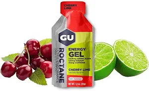 GU Energy Roctane Ultra Endurance Energy Gel, 24-Count, Cherry Lime