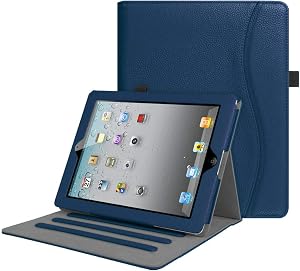 Fintie Case for iPad 4th Generation/iPad 3rd Gen (2012 Model), iPad 2 (2011 Model) 9.7 inch Tablet - [Corner Protection] Multi-Angle Viewing Smart Cover w/Pocket Auto Sleep/Wake, Navy