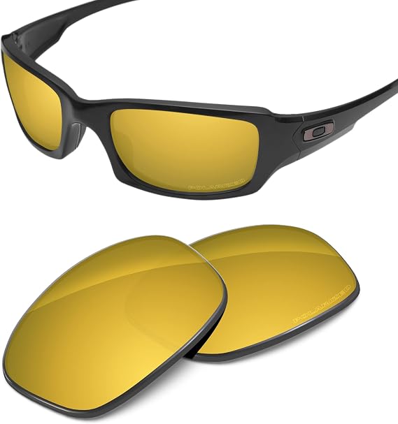 Tintart Performance Lenses Compatible with Oakley Fives Squared OO9238 | Fives Squared Asian Fit(AF) OO9214 Polarized Etched