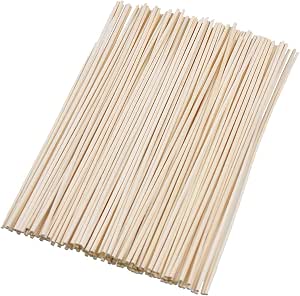 HOSSIAN Reed Diffuser Sticks - Reed diffusers-Reed Sticks -Diffuser Glass Bottles-Diffuser Refills- Natural Rattan Wood Replacement for Aroma Fragrance (9"*3mm Primary Color)