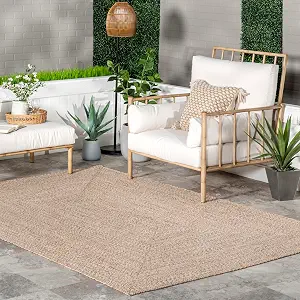 nuLOOM Wynn Braided Indoor/Outdoor Area Rug, 3x5, Tan