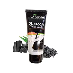 OxyGlow Herbals Charcoal Face Wash-100g| Deep Exofilation| Removes Blackheads & Whiteheads| Pore Cleansing Face wash|Spots Reduction|Nature Charcoal|Dark Spots & Marks Removal|Remove Excess Oil|Remove Dirt|All Skin Type|Long Protection|Clean & Healthy Skin