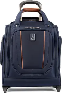 Travelpro Crew Versapack Softside Rolling Underseat Carry-on Bag, Men and Women, Patriot Blue, 16-Inch