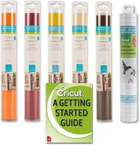 Cricut Premium Permanent Vinyl Warm Colors Bundle Autumn Fall Harvest for Walls Decals Decorations Signs