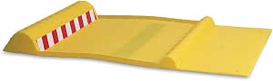 Maxsa 37356-RS Park Right Perfect Parking Self Adhesive Anti-skid Parking Mat for Cars and Trucks, 21" x 11" x 2", Yellow with Reflective Strip