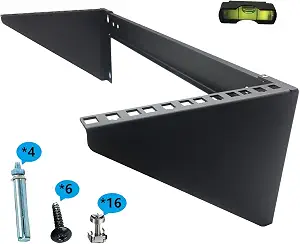 JINGCHENGMEI 19 Inch 4U Heavy Duty Vertical Wall Mountable Rack and 125 lb Wall Mountable Server Rack ((MFT-HVWRF4U)