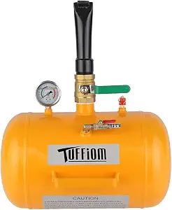 TUFFIOM 5 Gallon Air Tire Bead Blaster Seater w/Pressure Gauge & Handle, Wheel Seating Tool Inflator Tank for Truck ATV, 85-116PSI Operating Pressure