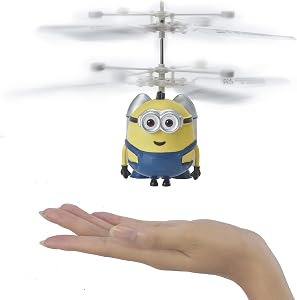 WOW! PODS Minions: Rise Of Gru - Otto Jetpack RC Flying Ball, Interactive Mini Remote Controlled Helicopter Toy for Kids Ages 4+