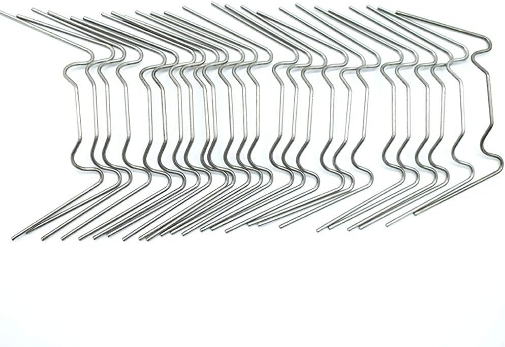 Mini Greenhouse Clips for Hanging - 100Pcs Stainless Steel Clips Green House Accessory Wire Clamp Clip pack for Harbor Freight Replacement Greenhouse Cover - Shade Clips Greenhouse Accessories