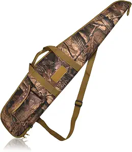 AUMTISC Soft Rifle Gun Case, 41/45/49 Inch Shotgun Carrying Bag for Scoped Rifles with Adjustable Shoulder Strap and Velcro pocket