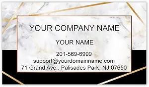 Custom Premium Business Cards 100 pcs Full color - Printed on 16pt(350gsm) or14pt (308gsm) Classic matte paper, Made in The USA (Marble Half)