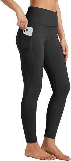Willit Women's Fleece Lined Leggings Thermal Winter Yoga Pants Warm Running Tights with Pockets