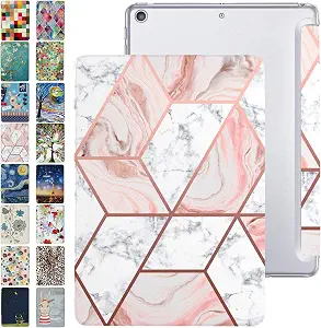 iPad Air 1st 2013 9.7 inch Case A1474 MD785LL/A MD788LL/A MD788CH/A A1475 MD786LL/A MD789LL/A MD787LL/A MD790LL/A MD898LL/A ME906LL/A A1476 ME993LL/A ME999LL/A MF020LL/A MF021LL/A - Marble Pink