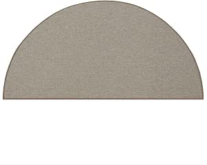 Furnish My Place Modern Indoor/Outdoor Commercial Solid Color Rug - Beige, 48" x 96" Half Round, Pet and Kids Friendly Rug. Made in USA, Area Rugs Great for Kids, Pets, Event, Wedding