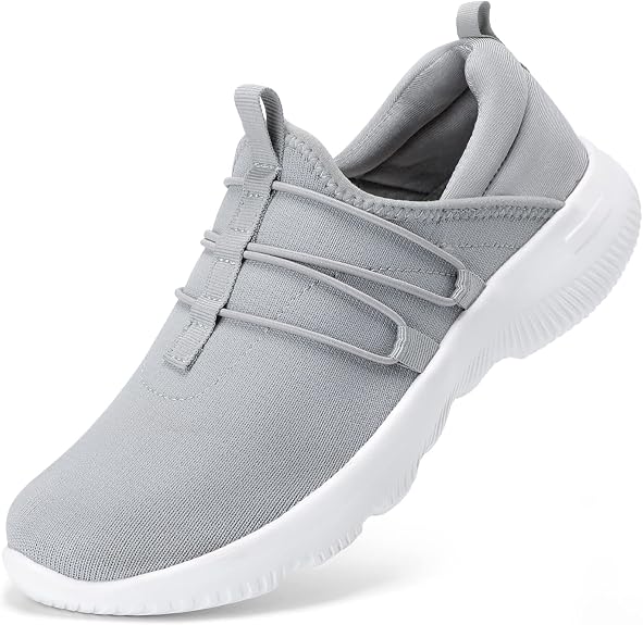 STQ Walking Shoes for Women Comfort Breathable | Lightweight Slip on Sneakers Supportive