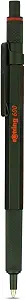 Rotring 600 Ballpoint Pen, Medium Point, Blue Ink, Green Barrel, Refillable