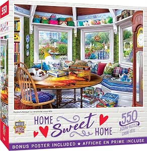 MasterPieces 550 Piece Jigsaw Puzzle for Adults, Family, Or Kids - Puzzler's Retreat - 18"x24"