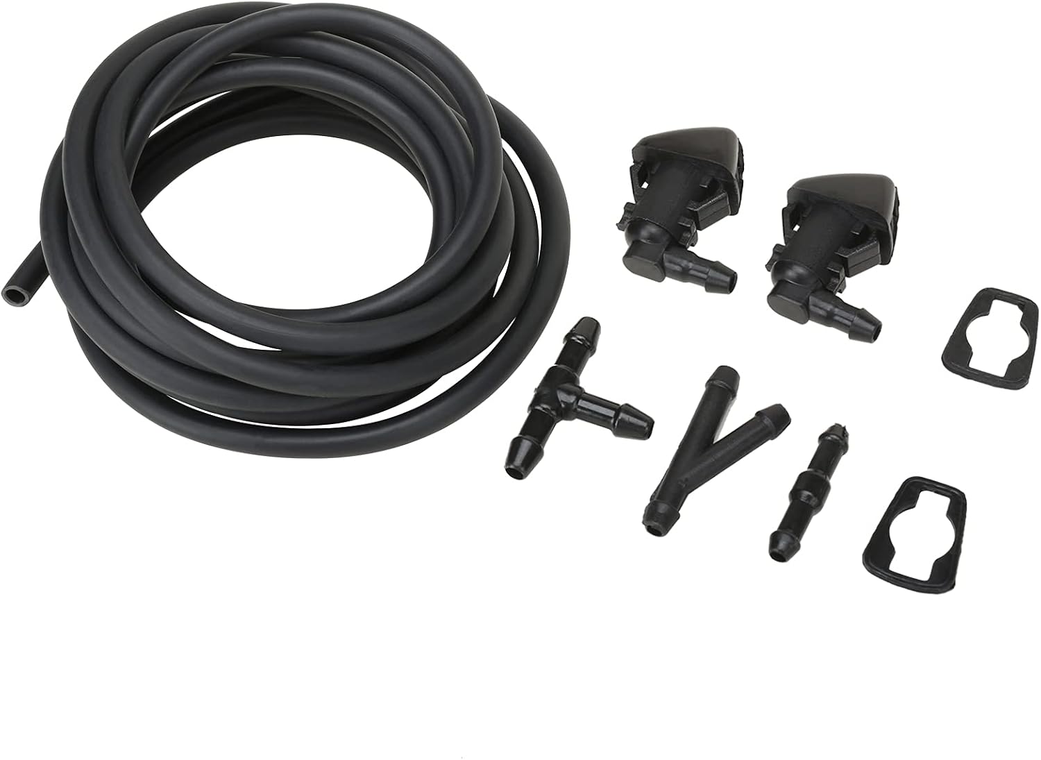 MITZONE Windshield Washer Nozzle Kit Compatible with 2008-2010 Ford F250 Super Duty F350 Super Duty F450 Super Duty F550 Super Duty Replace 7C3Z-17603-A