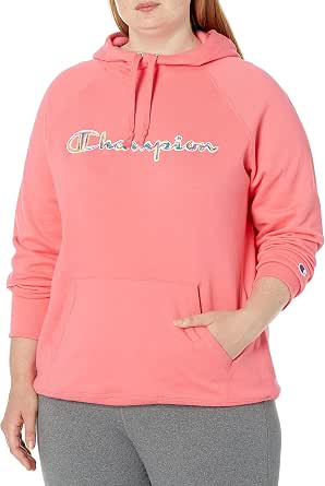 Champion Women's Plus Powerblend Hoodie, Graphic Script