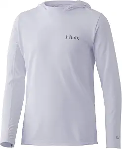 HUK Kids' Icon X Hoodie Long-Sleeve Shirt with Sun Protection