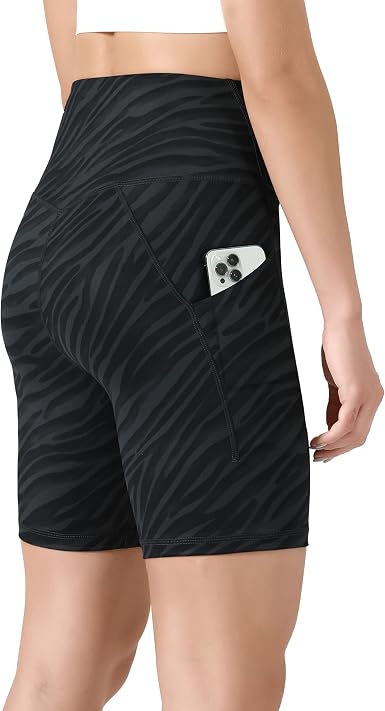 OVRUNS Biker Shorts for Women,Squat Proof Yoga Shorts with Pockets for Workout Sports Running Exercise