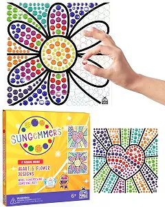 SUNGEMMERS Window Art Suncatcher Arts and Crafts Kits for Kids 6 7 + Years Old - Great Crafts for Girls Ages 8-12, Easter Gifts for Girls & Easter Basket Stuffers for Kids, Birthday Gifts for Girls 6