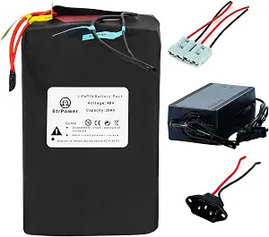 BtrPower 36V 48V 52V 60V 72V Ebike Battery 10AH 15AH 20AH 30AH Lithium Battery Pack for 250W 750W 1000W to 3500W Bafang Voilamart AW Ancheer and Other Motor