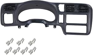 PIT66 Dash Board Bezel Replace Compatible with Blazer Jimmy Sonoma S10 Bravada 1998-2004 Dark Gray