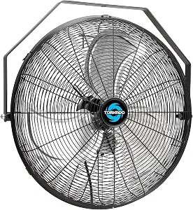 Tornado - 20 Inch High Velocity Industrial Wall Fan - 4750 CFM - 3 Speed - 6 FT Cord - Industrial, Commercial, Residential Use - UL Safety Listed